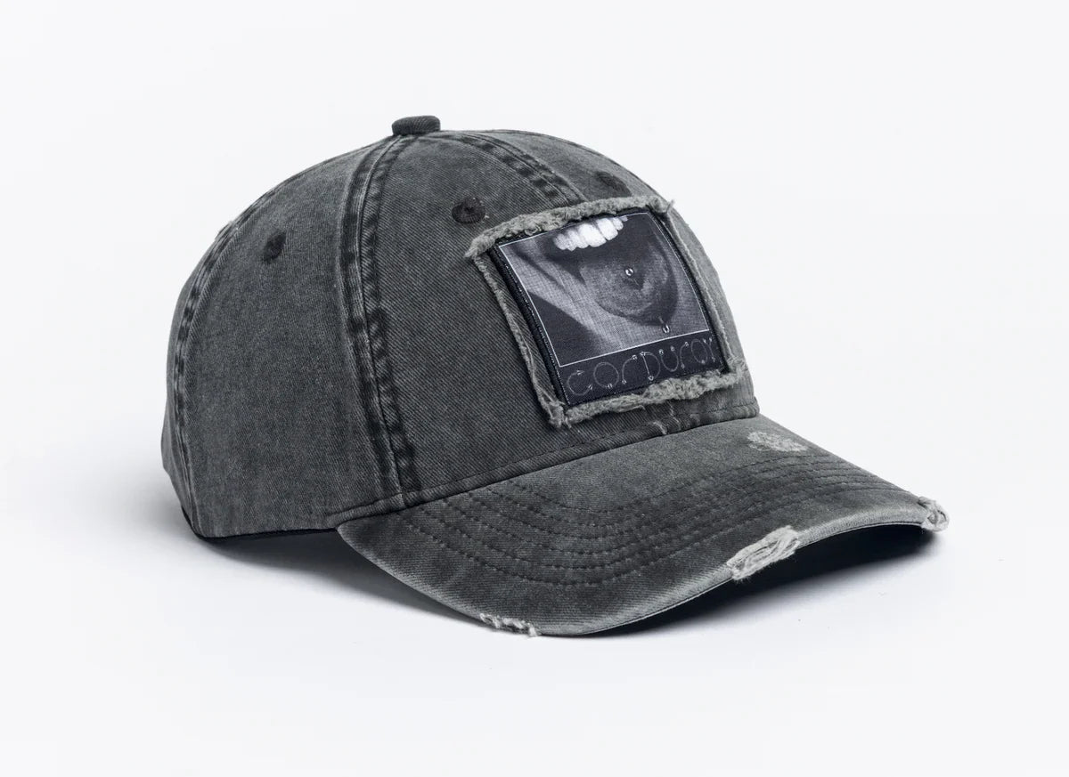 Autumn x Corduroy Washed 6 Panel Black Hat