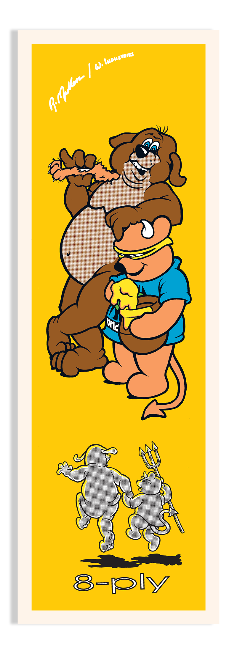 LTD Edition Rodney Mullen Bear Screenprinted Deck - 7.375