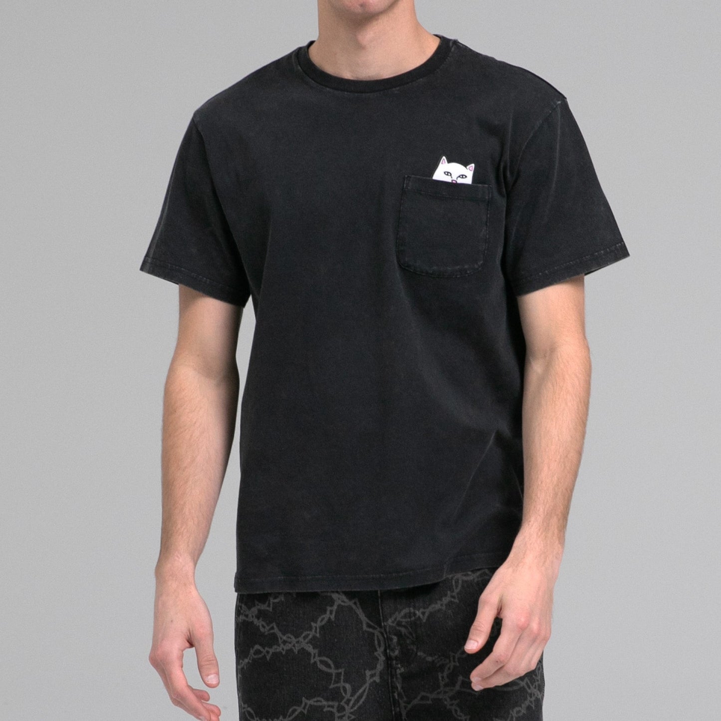 Lord Nermal Pocket tee (Black Mineral Wash)