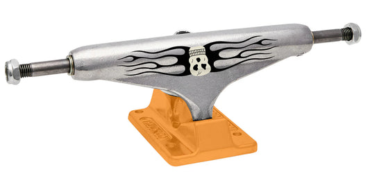 Independent Trucks 159mm Stage 11 Elijah Berle Skull Standard - Silver/Orange (Set of 2) - Bow Shock Marketplace