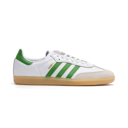 Adidas Skateboarding Samba ADV Skate Shoe - White/Green/Gum