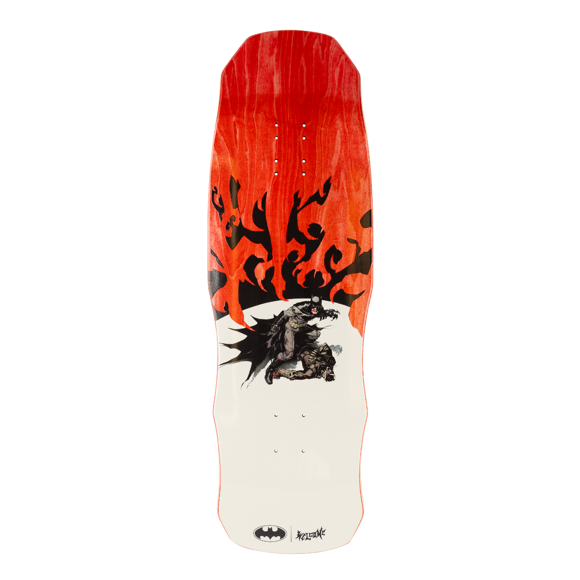 Welcome x Batman Talons on Dark Lord Deck - 9.75″ Red/Black Dip - Bow Shock Marketplace