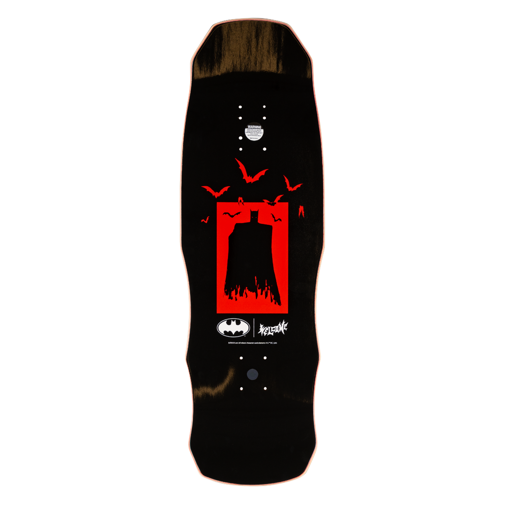 Welcome x Batman Talons on Dark Lord Deck - 9.75″ Red/Black Dip - Bow Shock Marketplace