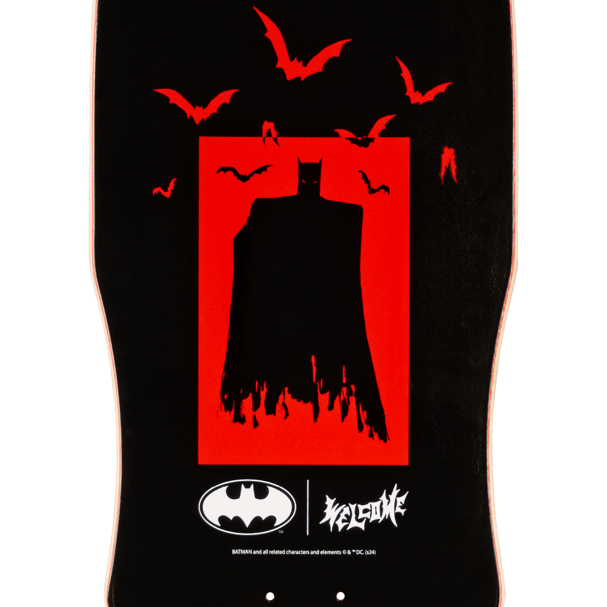 Welcome x Batman Talons on Dark Lord Deck - 9.75″ Red/Black Dip - Bow Shock Marketplace