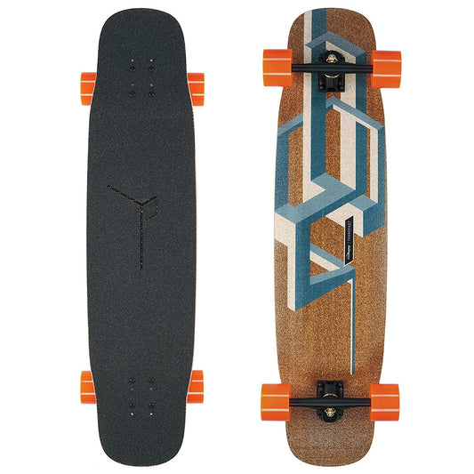 Loaded Basalt Tesseract Bamboo Complete Longboard - Dark Blue - Bow Shock Marketplace