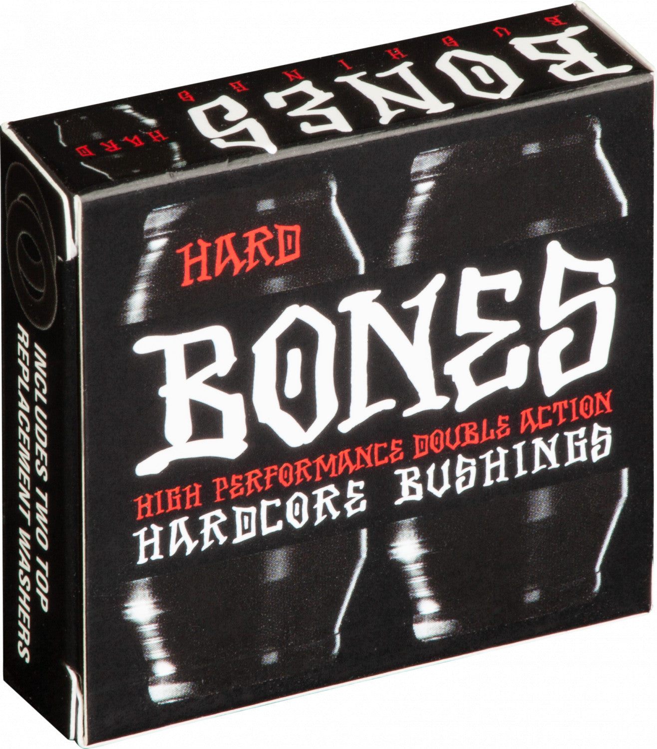 Bones Hardcore Hard Bushings 96a - Black/Black (Set of 4) - Bow Shock Marketplace