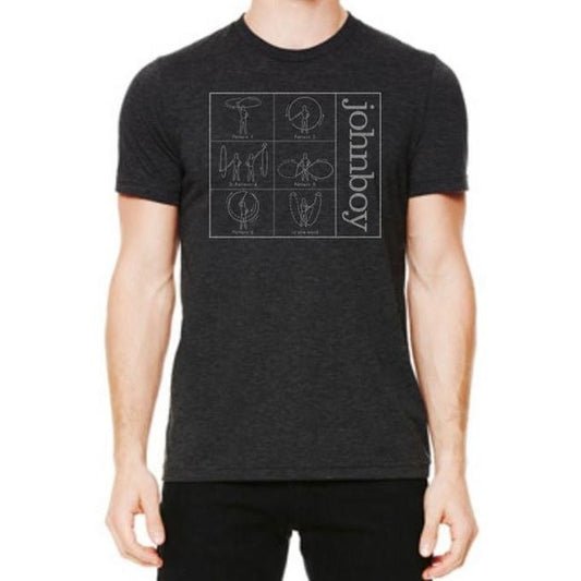 johnboy "Pistol Swing" T-Shirt w/ Trance Syndicate Records back logo