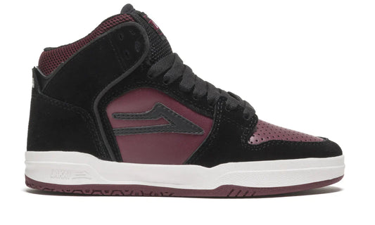 Lakai Shoes Telford Kids - Black/Burgundy Suede - Bow Shock Marketplace