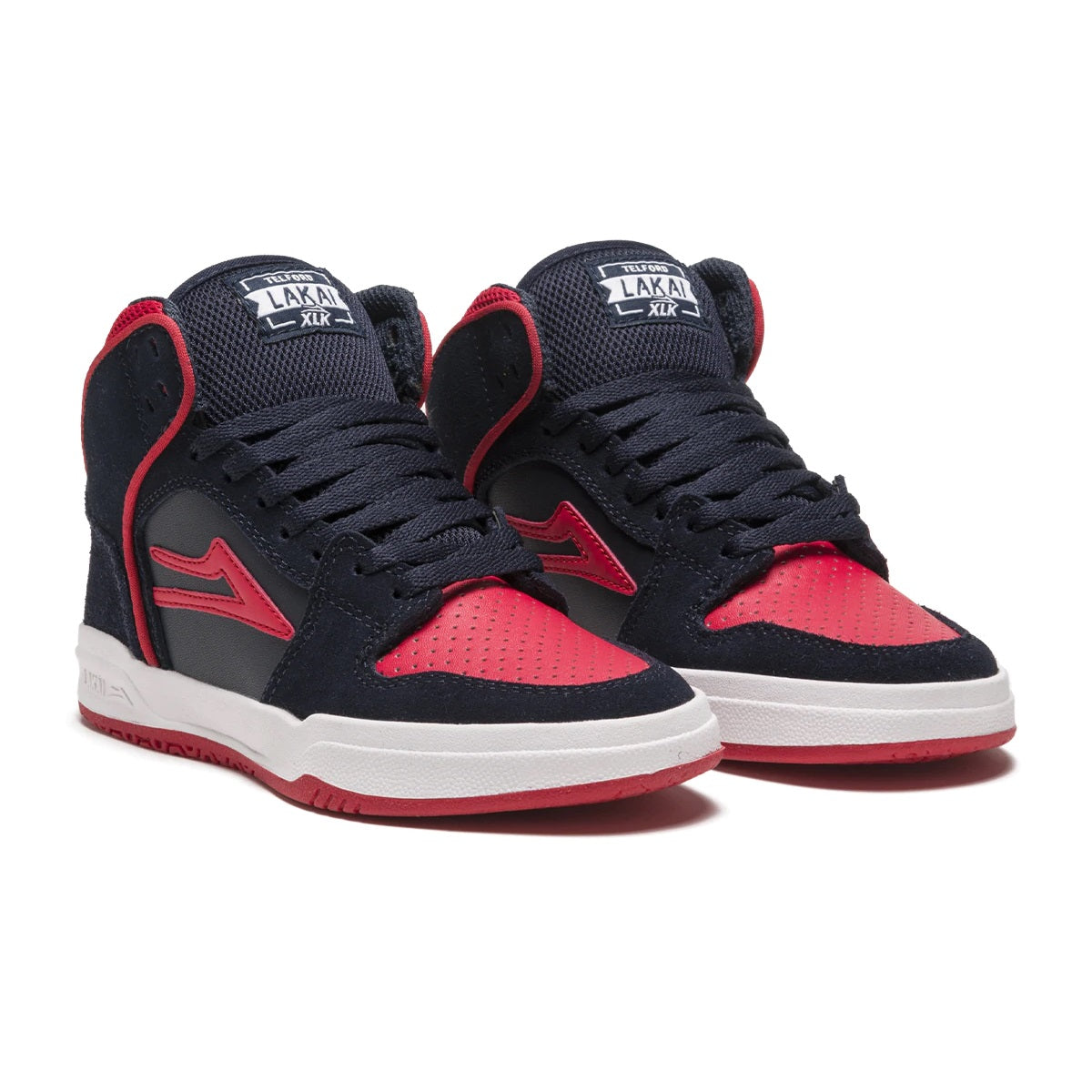 Lakai Shoes Telford Kids - Navy/Red Suede - Bow Shock Marketplace