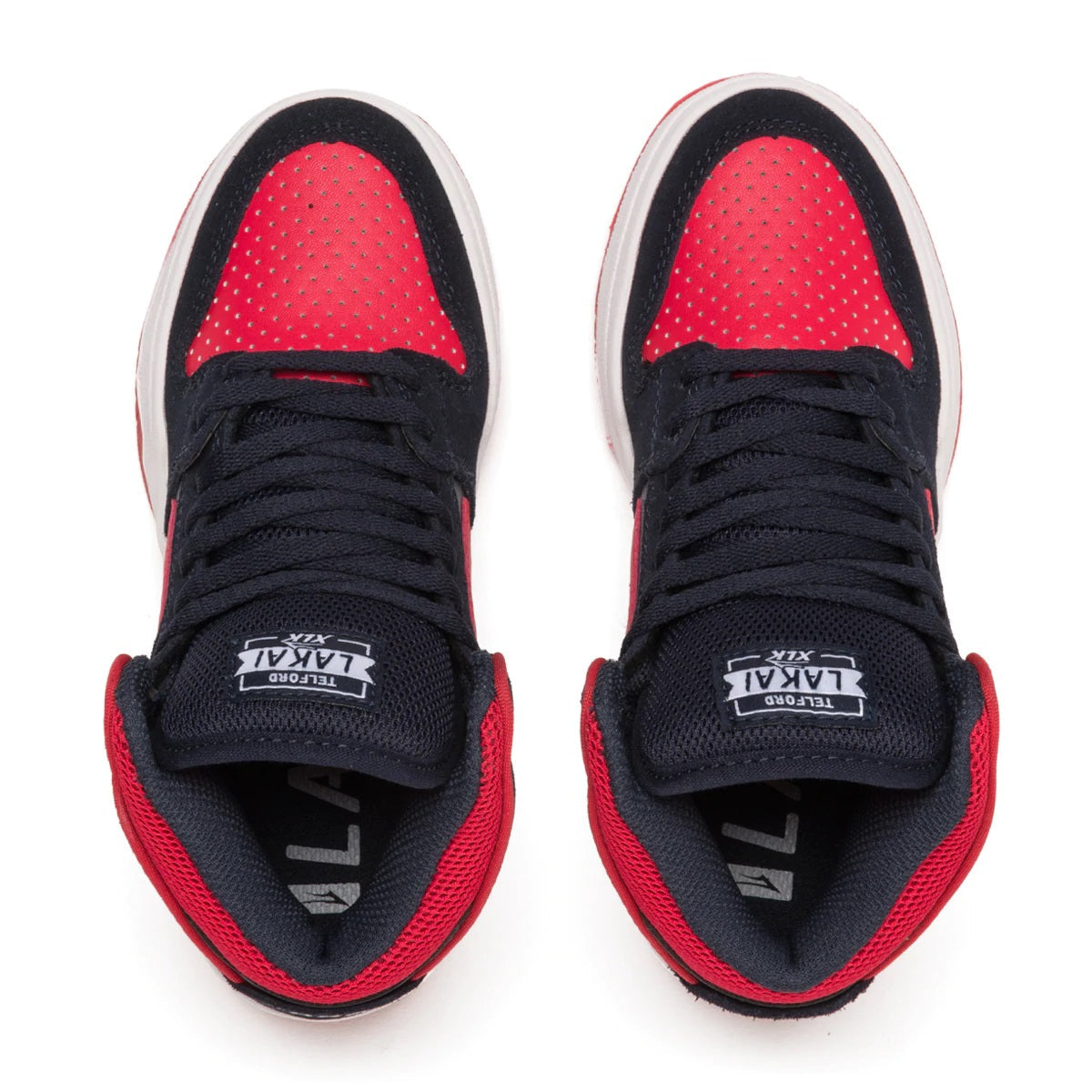 Lakai Shoes Telford Kids - Navy/Red Suede - Bow Shock Marketplace