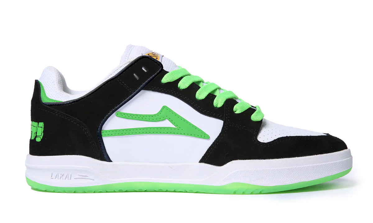 Lakai Shoes Telford Low SMU - Black/White Suede - Bow Shock Marketplace