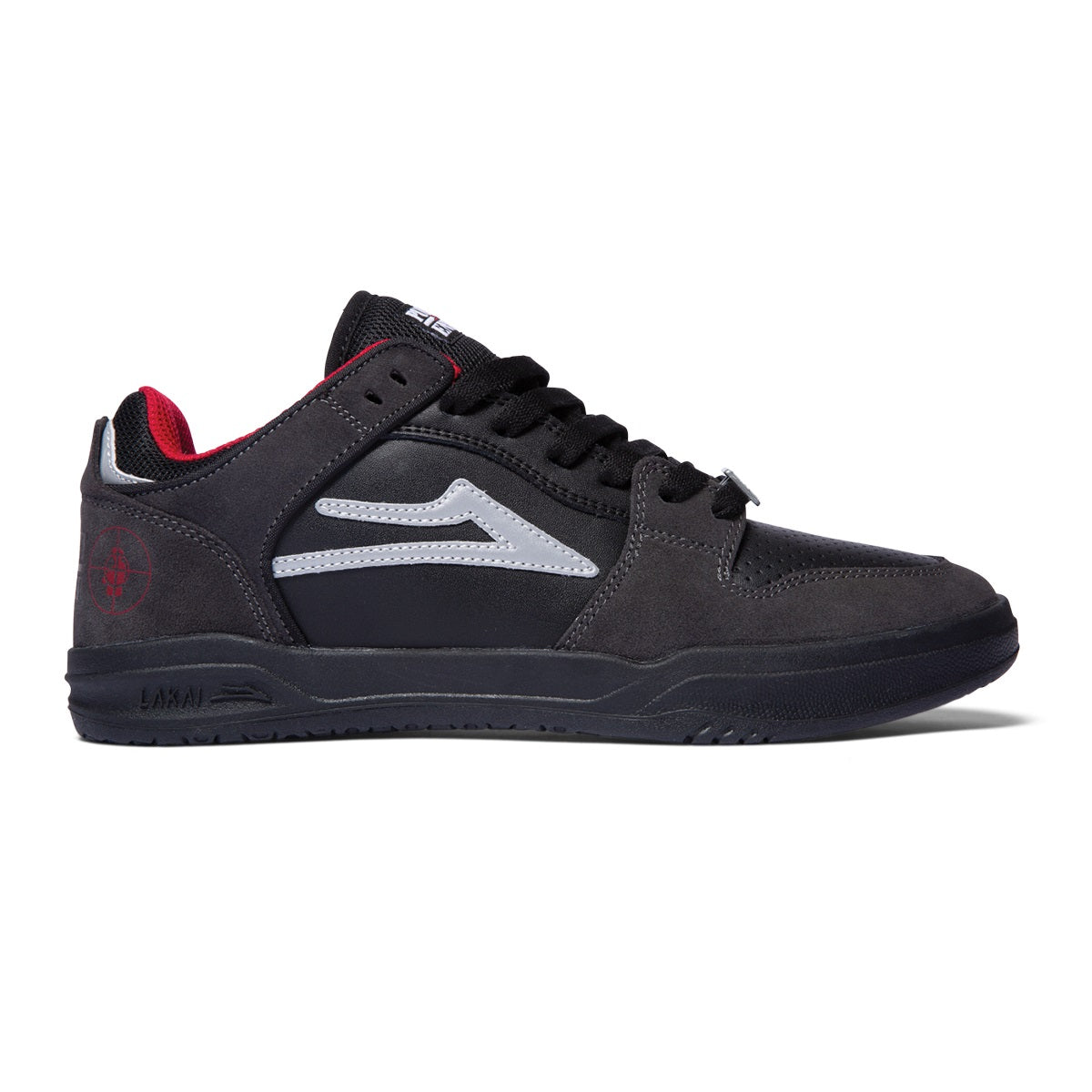 Lakai Shoes Telford Low - Black/Charcoal Suede - Bow Shock Marketplace