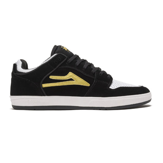 Lakai Shoes Telford Low - Black/Gold Suede - Bow Shock Marketplace