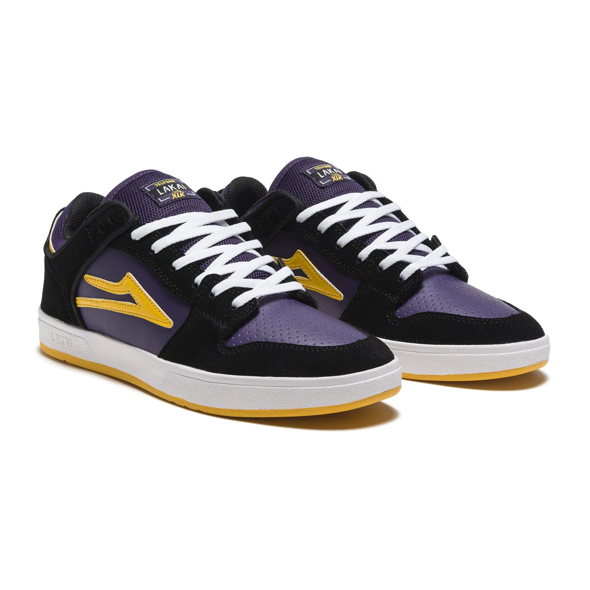Lakai Shoes Telford Low - Black/Grape Suede - Bow Shock Marketplace