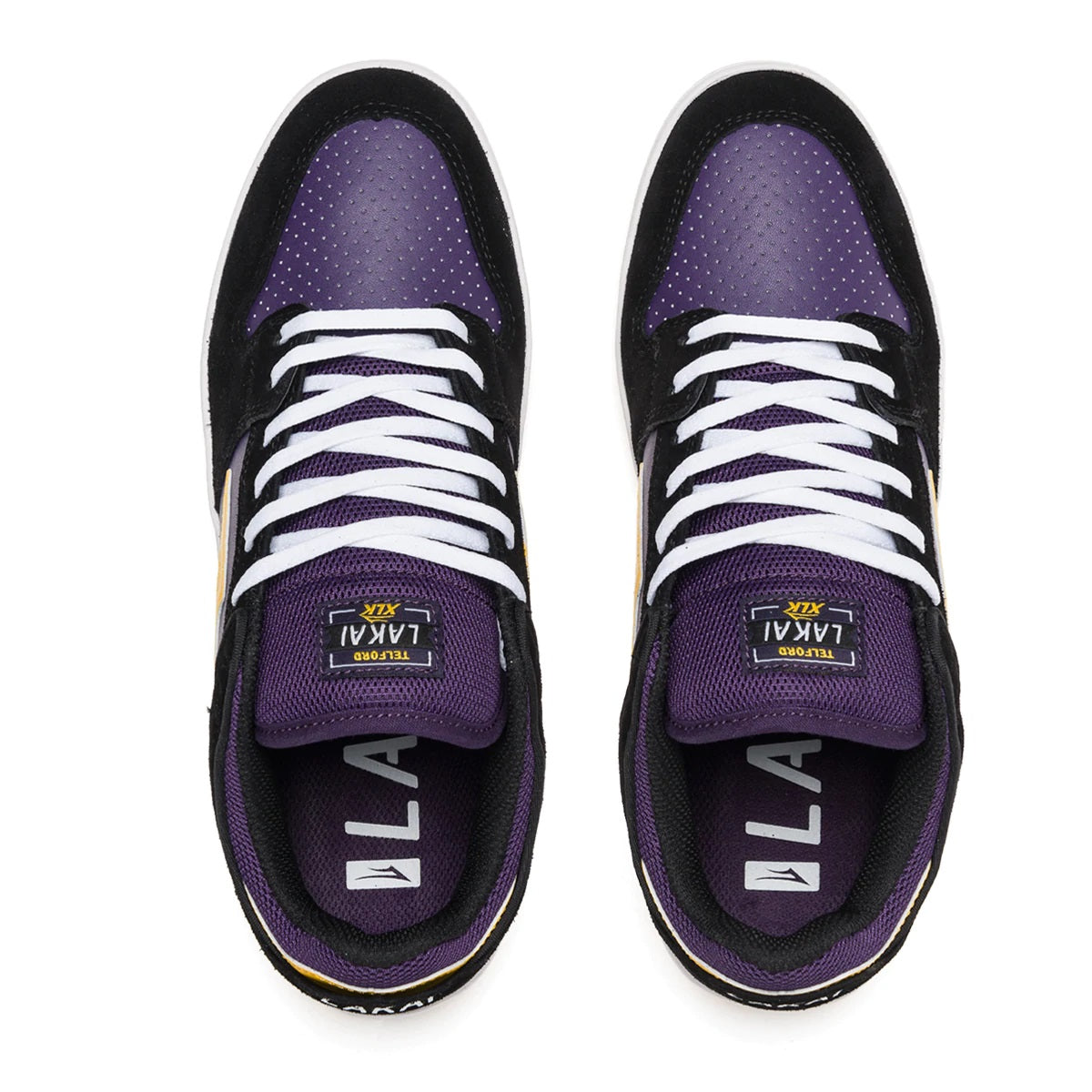 Lakai Shoes Telford Low - Black/Grape Suede - Bow Shock Marketplace