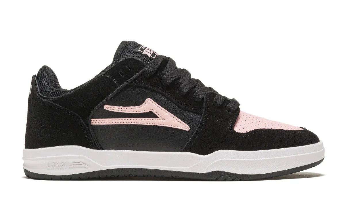 Lakai Shoes Telford Low - Black/Pink Suede - Bow Shock Marketplace
