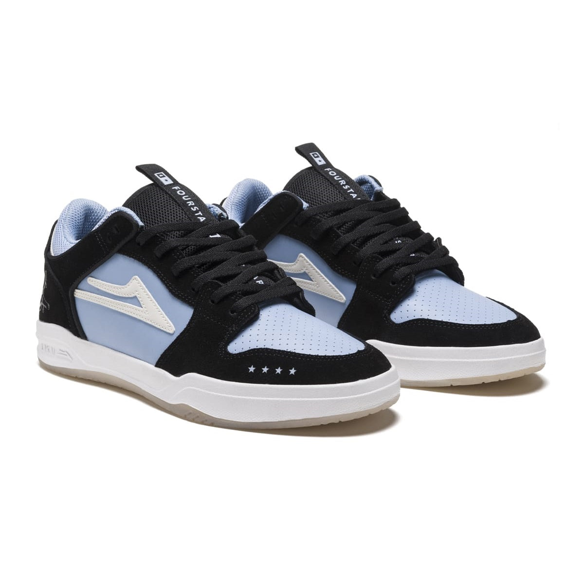 Lakai Shoes Telford Low - Light Blue/Black Suede - Bow Shock Marketplace