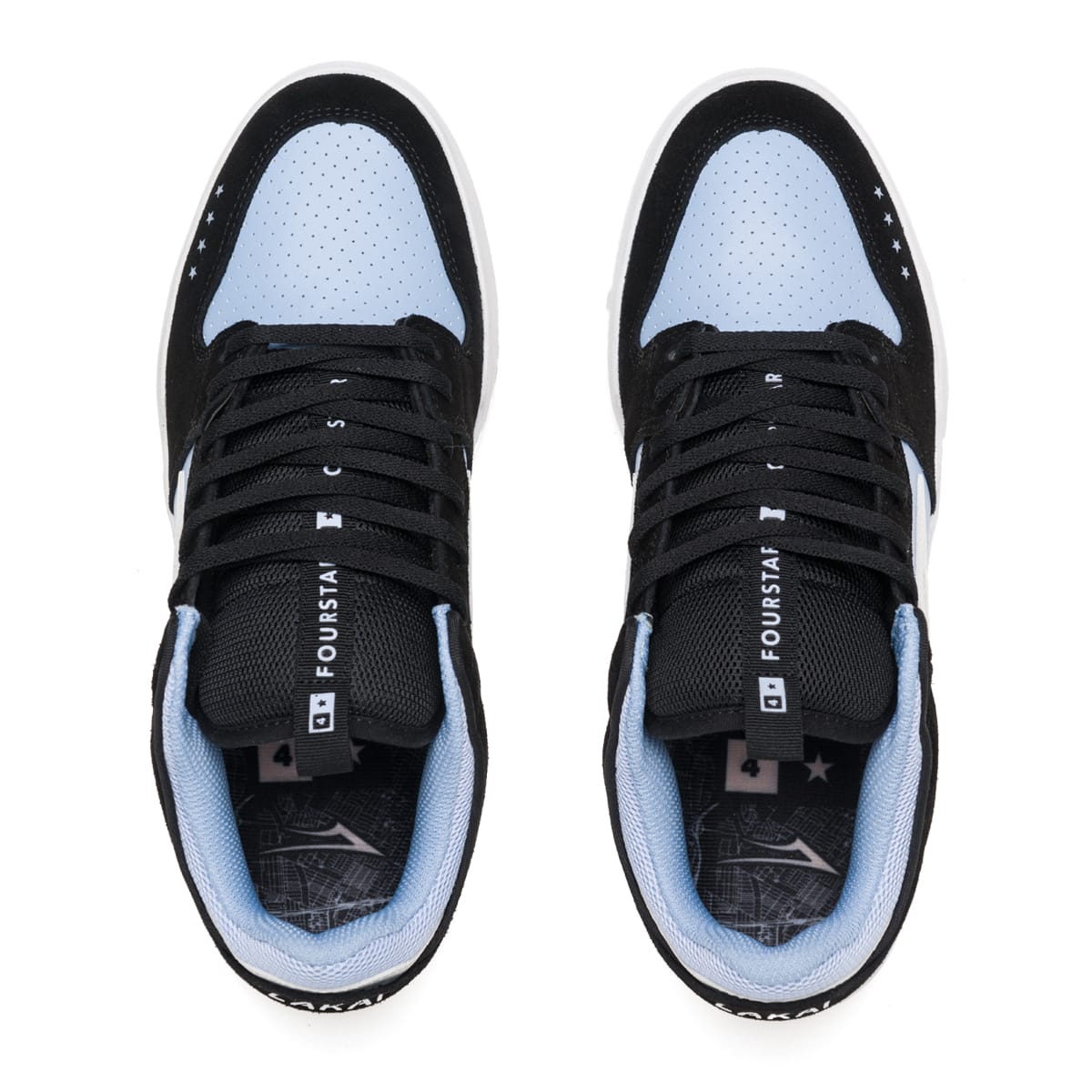 Lakai Shoes Telford Low - Light Blue/Black Suede - Bow Shock Marketplace