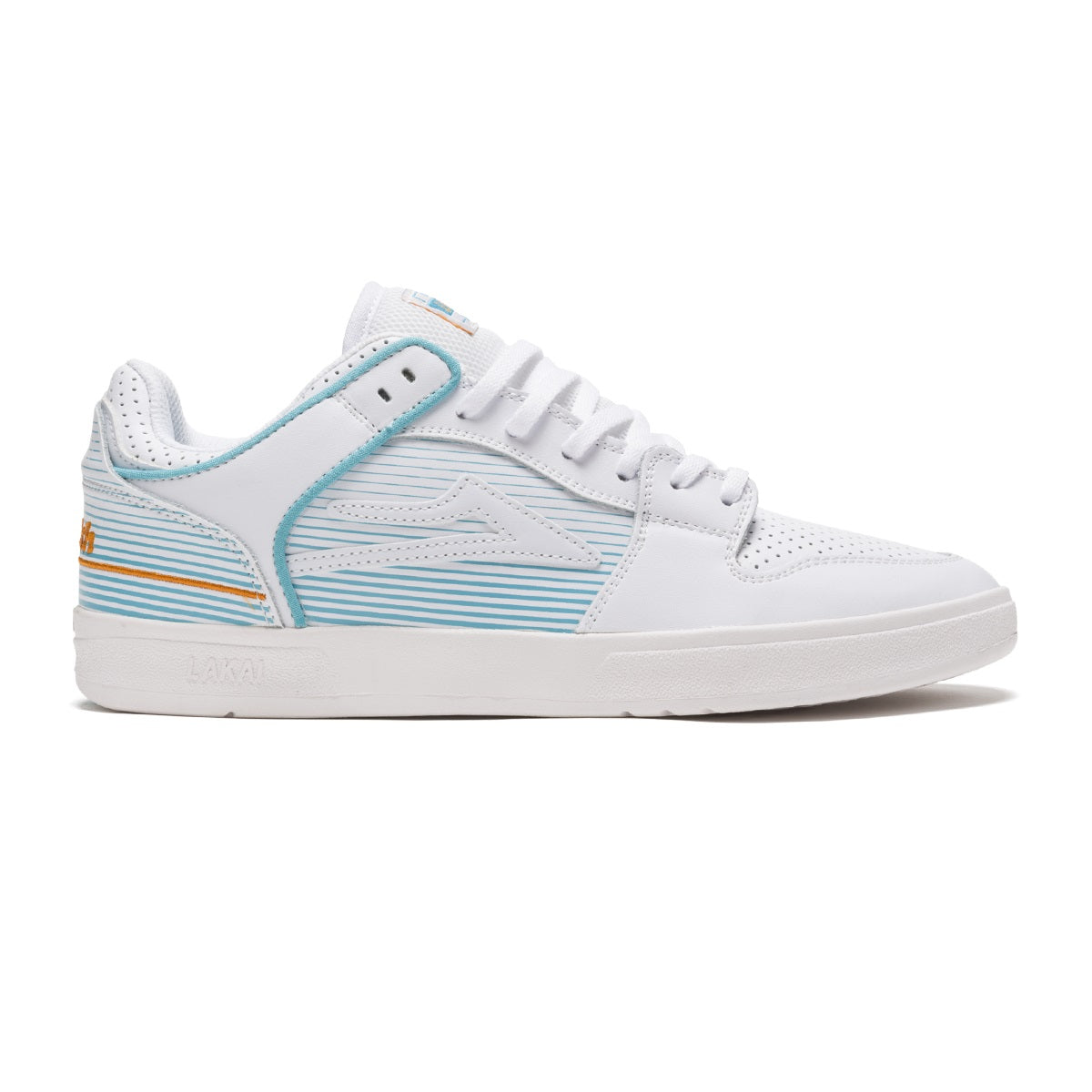 Lakai Shoes Telford Low - Blue/White Leather - Bow Shock Marketplace