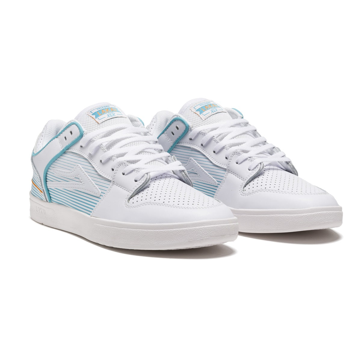 Lakai Shoes Telford Low - Blue/White Leather - Bow Shock Marketplace