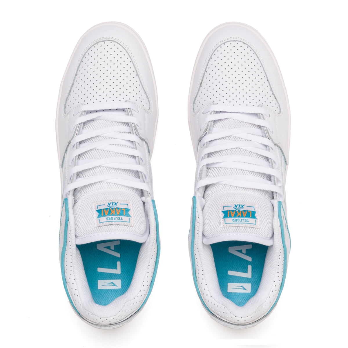 Lakai Shoes Telford Low - Blue/White Leather - Bow Shock Marketplace