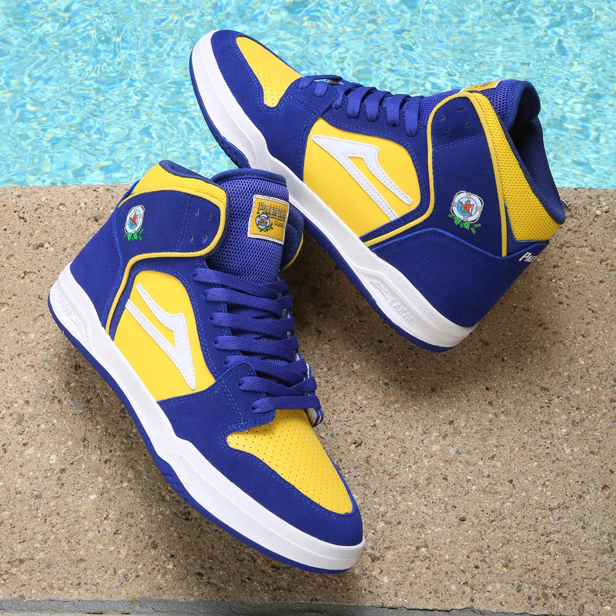 Lakai Shoes Telford - Blue/Yellow Suede - Bow Shock Marketplace
