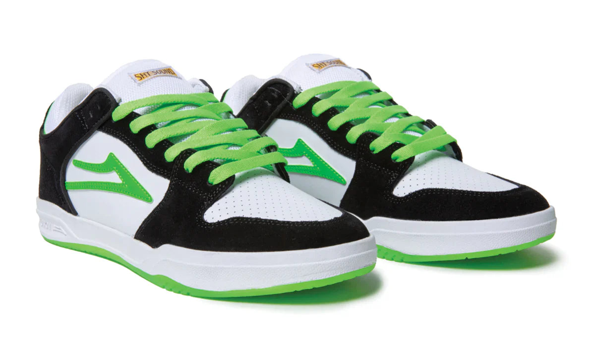 Lakai Shoes Telford Low SMU - Black/White Suede - Bow Shock Marketplace