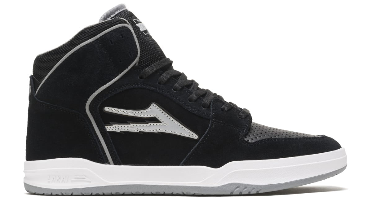 Lakai Shoes Telford - Black/Reflective Suede - Bow Shock Marketplace