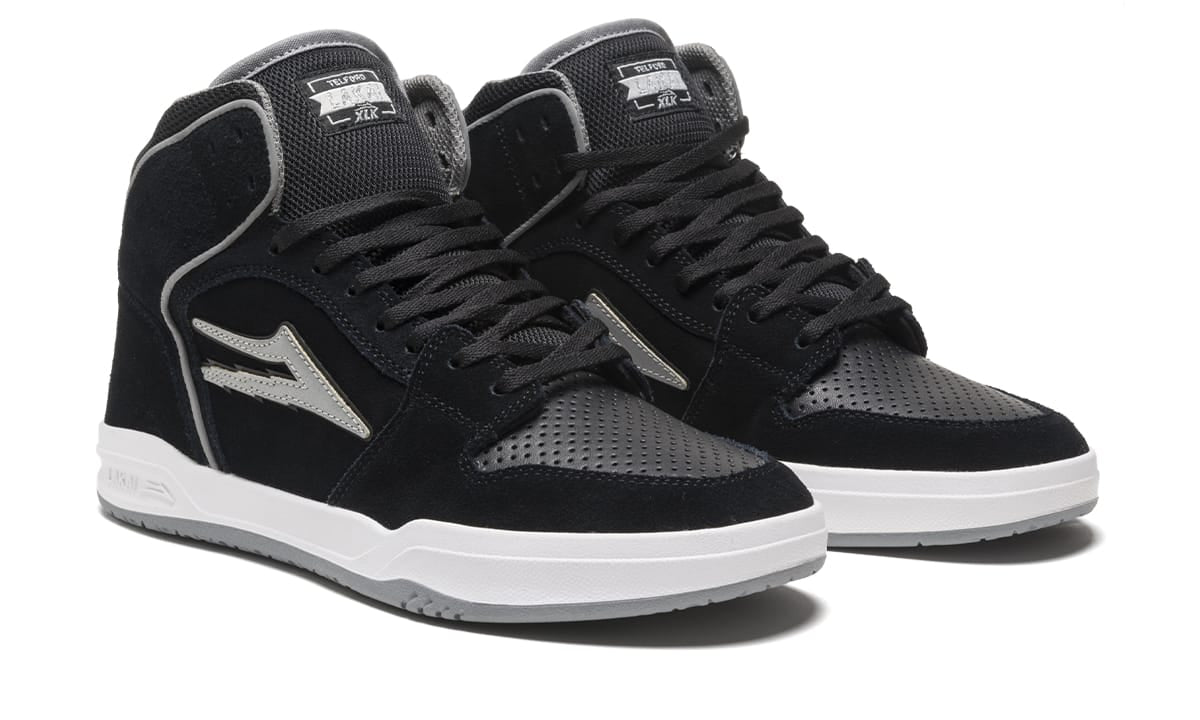 Lakai Shoes Telford - Black/Reflective Suede - Bow Shock Marketplace