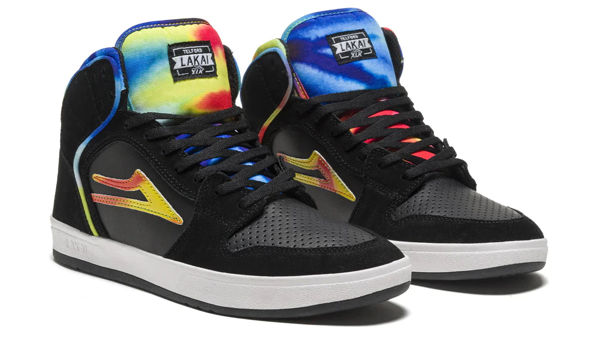 Lakai Shoes Telford - Black Tie Dye - Bow Shock Marketplace