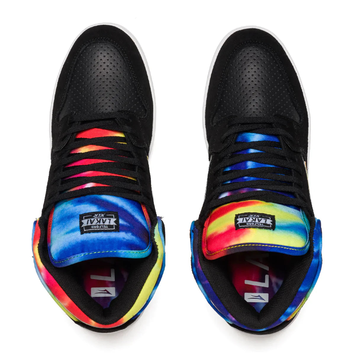 Lakai Shoes Telford - Black Tie Dye - Bow Shock Marketplace