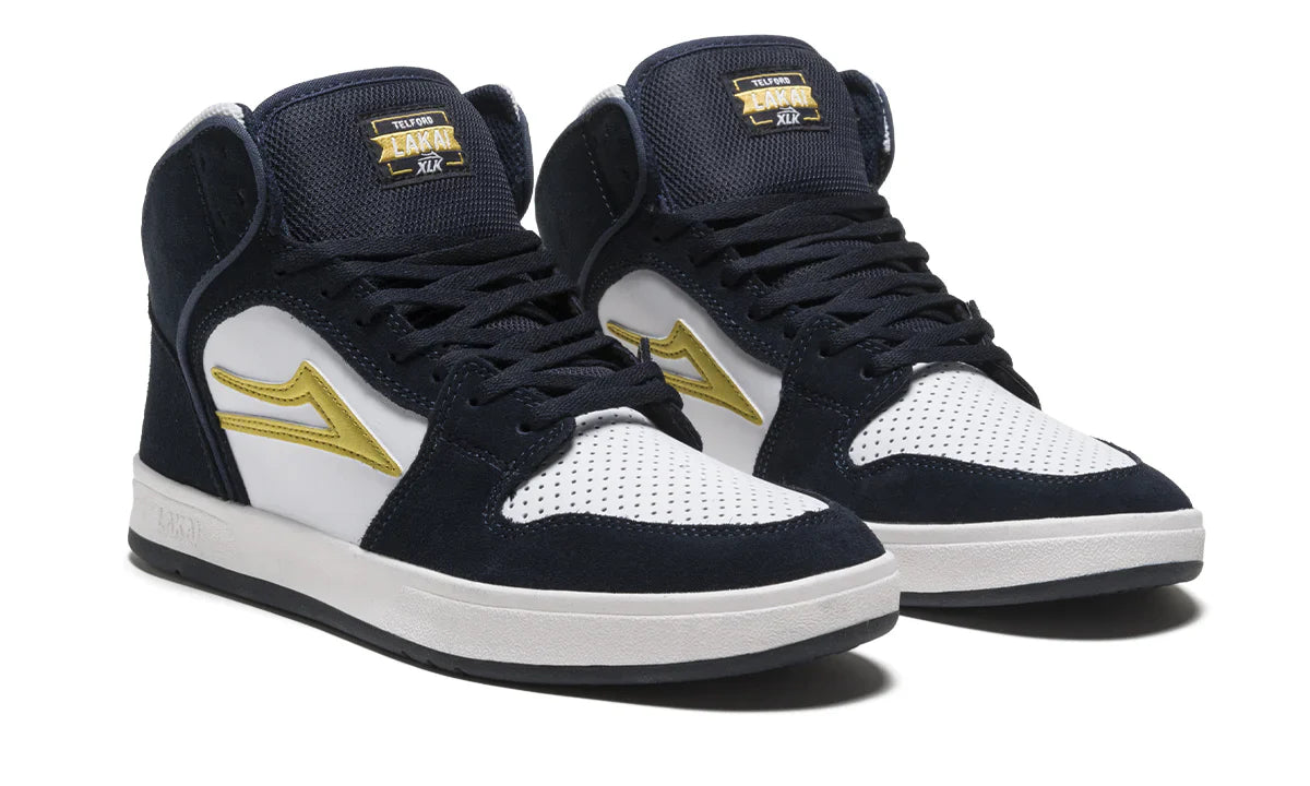 Lakai Shoes Telford - Navy/White Suede - Bow Shock Marketplace