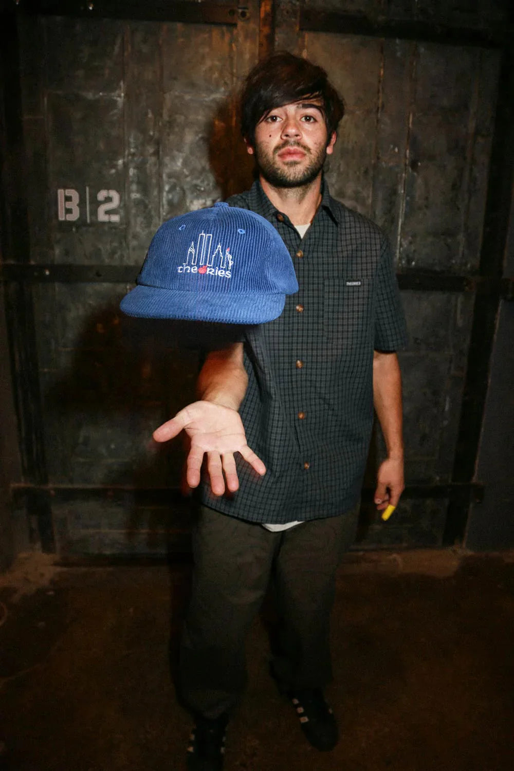 Theories Big Apple Blue Corduroy Strapback Hat