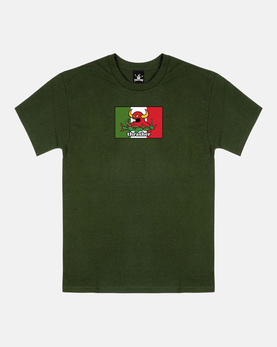 THRASHER X TOY MACHINE "HECHO" T-SHIRT - Bow Shock Marketplace