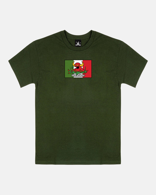 THRASHER X TOY MACHINE "HECHO" T-SHIRT - Bow Shock Marketplace