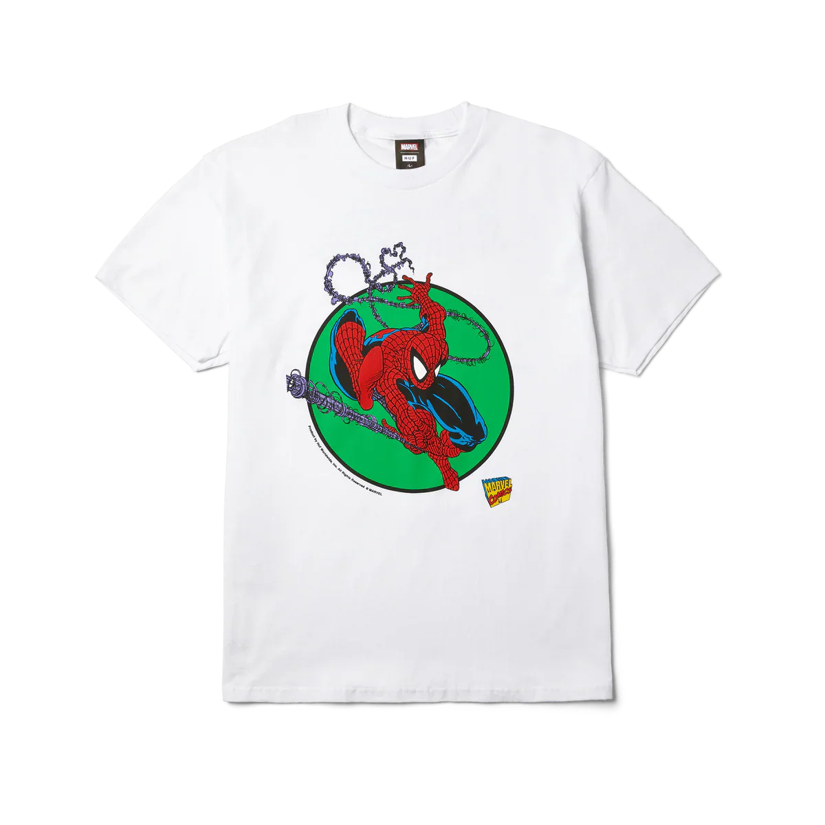 Huf X Marvel Spider-Man Three Hundred White S/s Shirt