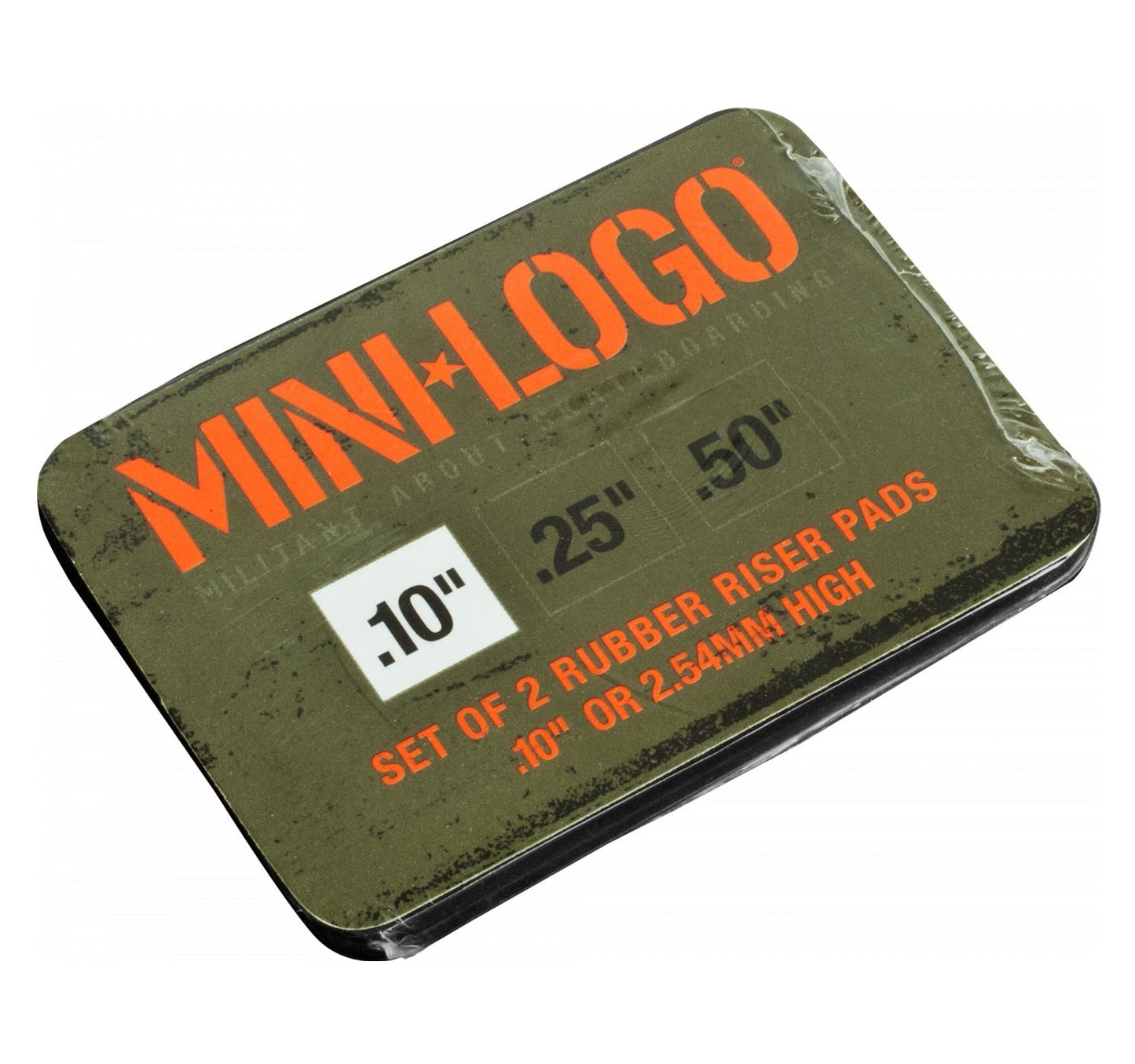 Mini Logo Rubber Riser Pads .10" - Black (Set of 2) - Bow Shock Marketplace