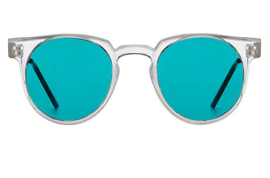 Spitfire Teddy Boy Sunglasses - Clear/Turquoise