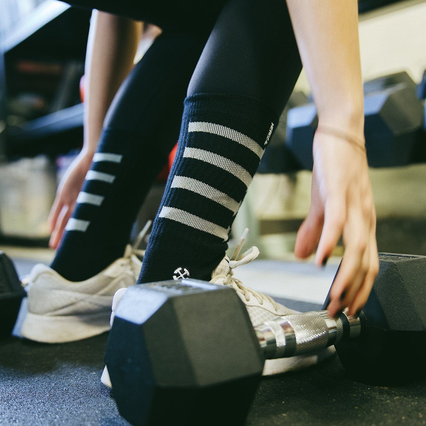 Performance Black Crew Socks
