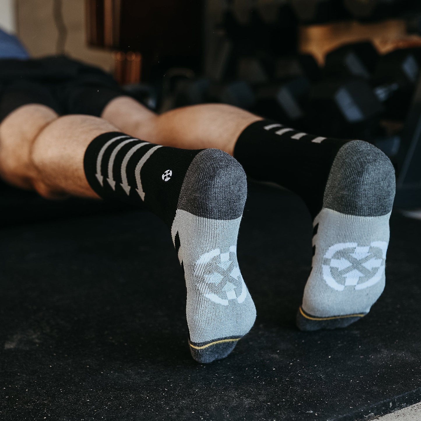 Performance Black Crew Socks
