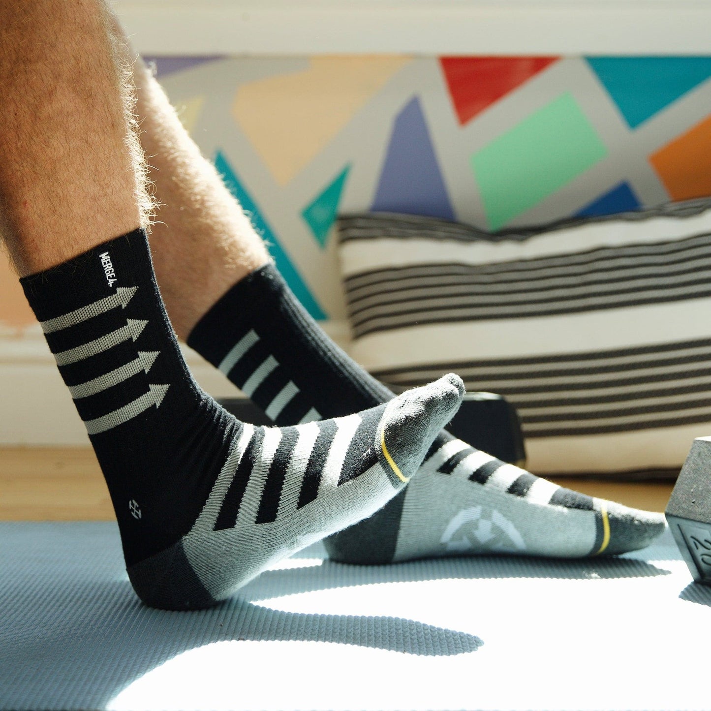 Performance Black Crew Socks