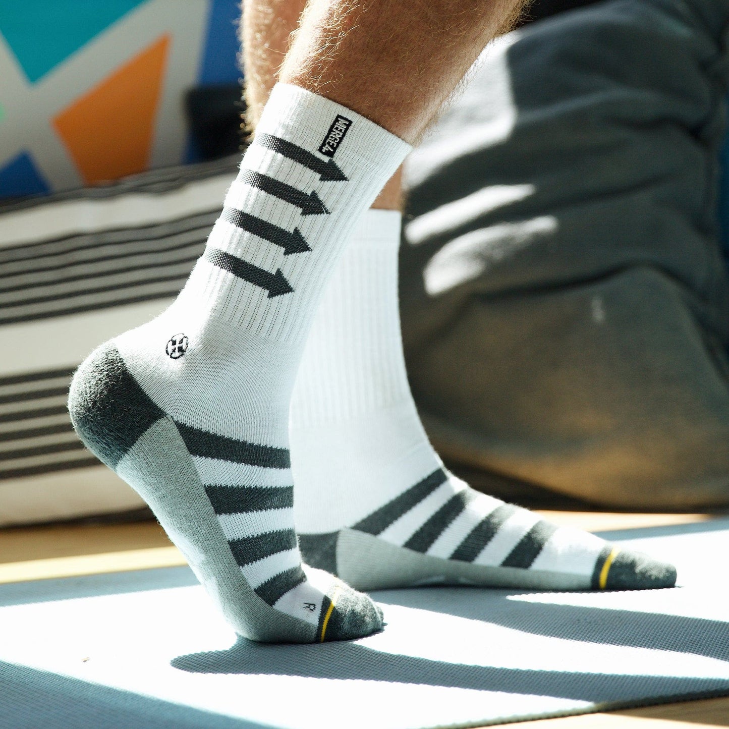 Performance White Crew Socks