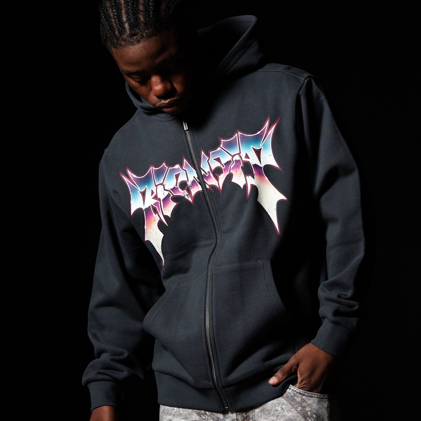 Noid Zip Hoodie (Dark Charcoal)