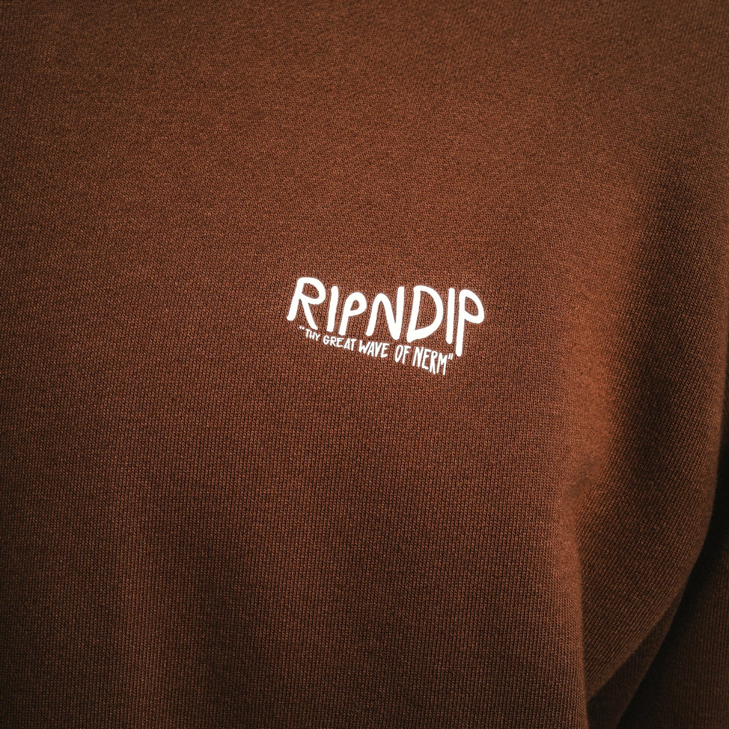 Great Wave Of Nerm Hoodie (Brown)