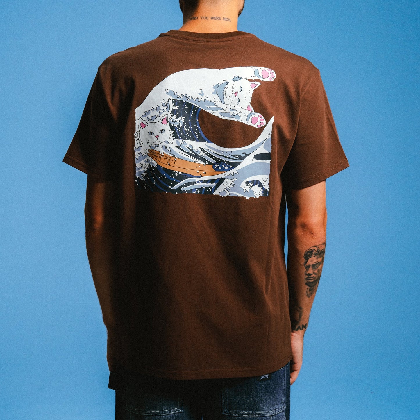 Great Wave Of Nerm Tee (Brown)