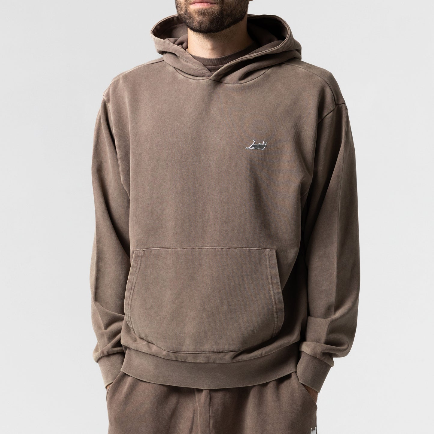 Castanza Hoodie (Brown Vintage Wash)
