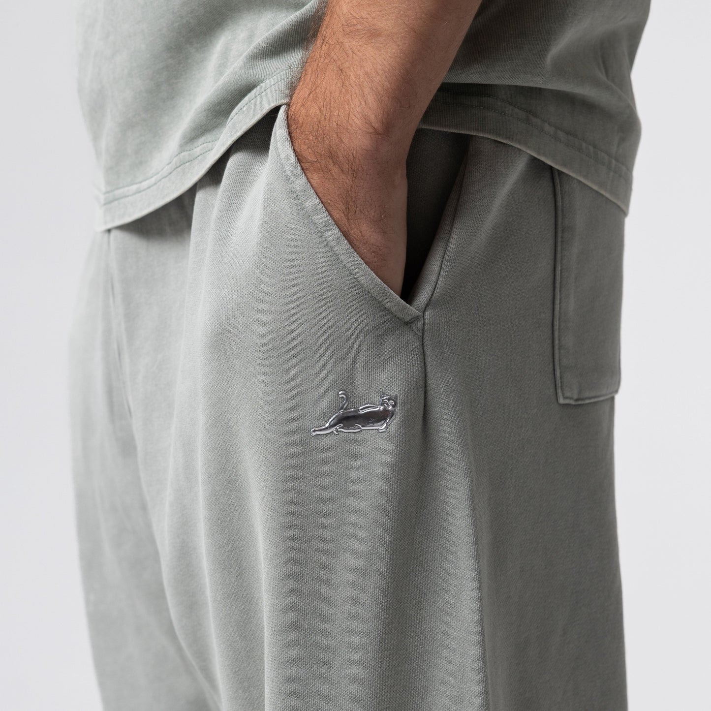 Castanza Straight Leg Sweatpants (Sage Vintage Wash)