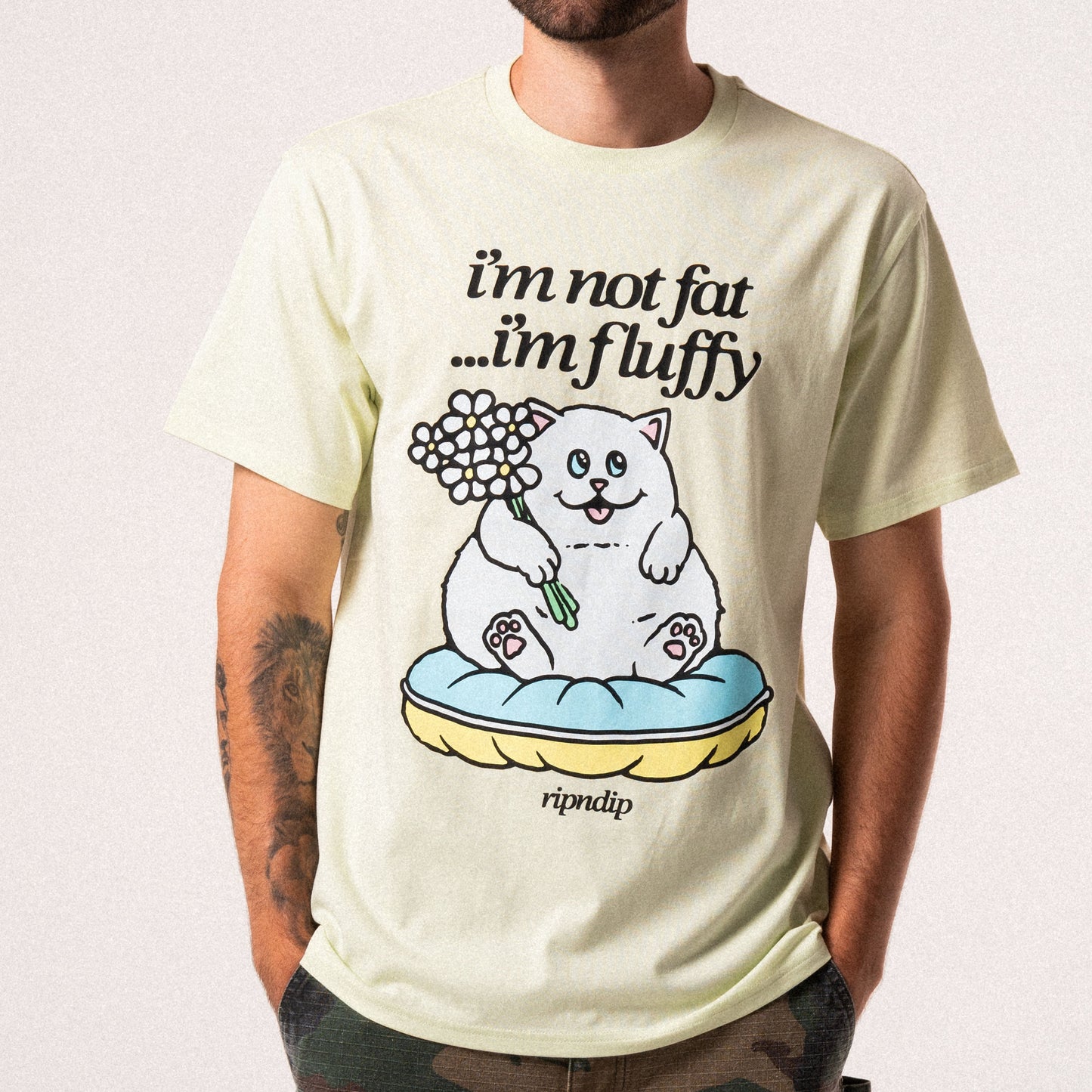 Fluffy Baby Tee (Light Lime)