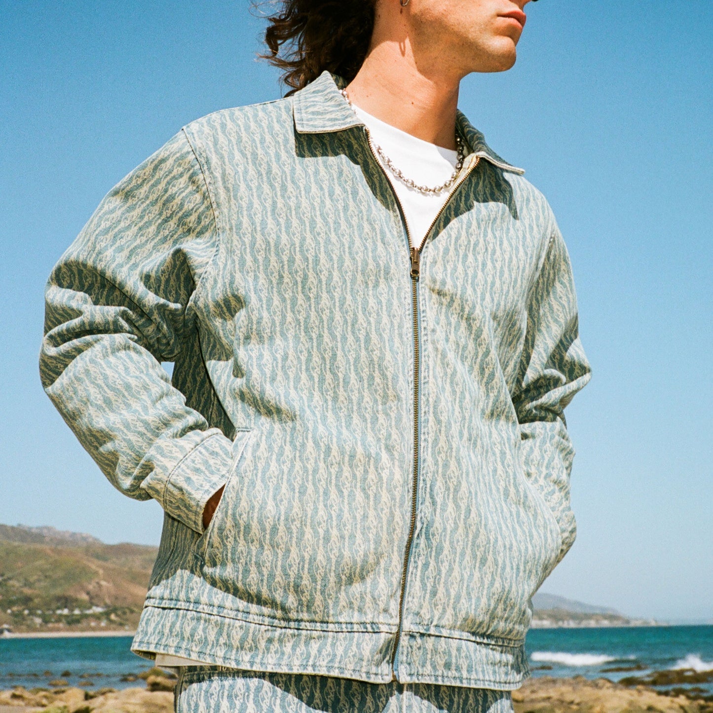 Western Roads Reversible Work Jacket (Medium Wash)