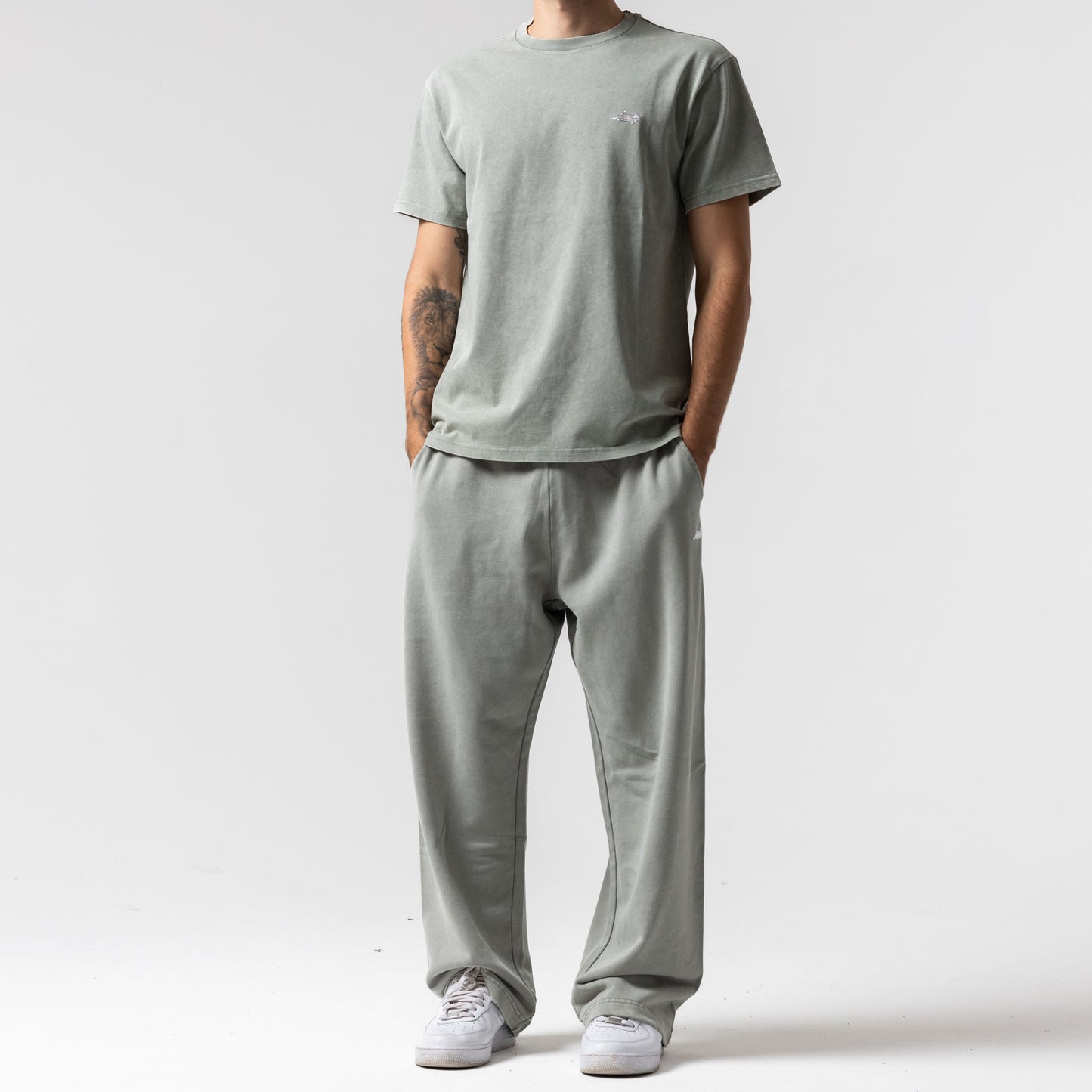 Castanza Short Sleeve Tee (Sage Vintage Wash)